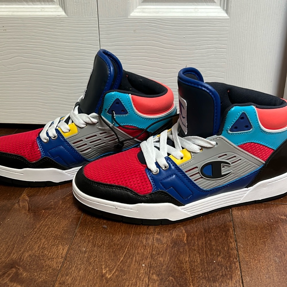 NWT Champion 3 on 3 multicolor High Top  Sneakers